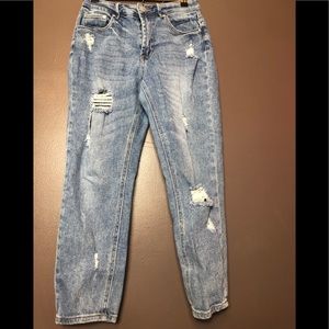 Almost Famous Size 5 Distressed Blue Jeans